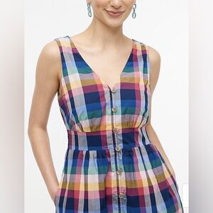 J. Crew Factory Petite Button Up Midi Dress 10P